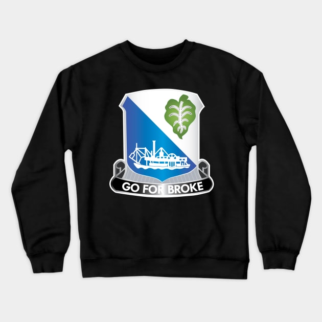 100th Infantry Battalion - DUI wo Txt X 300 Crewneck Sweatshirt by twix123844